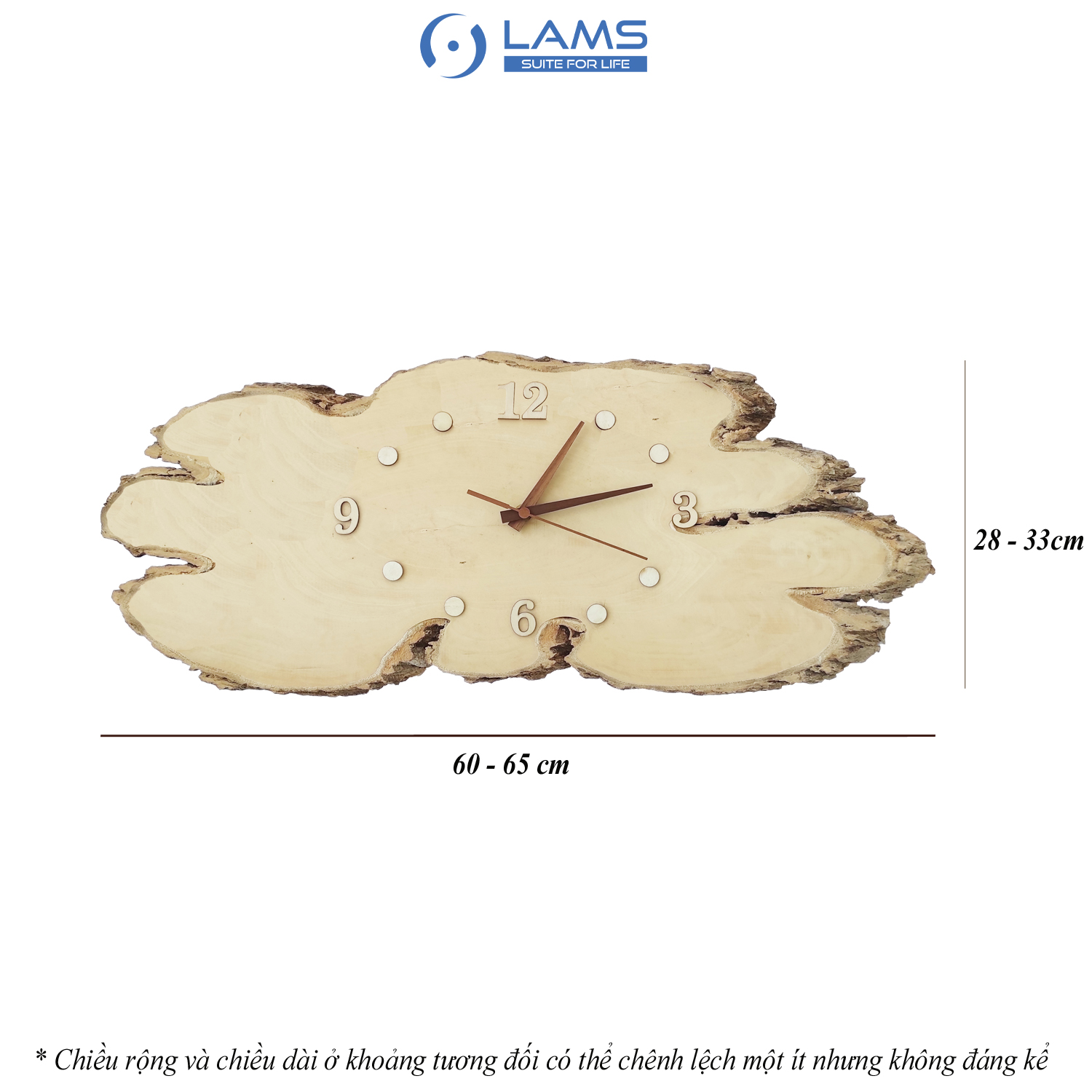 Đồng hồ Gỗ treo tường độc đáo L3060 thiết kế mới