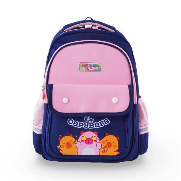 Ba Lô Học Sinh Capybara - Mr.Vui 1051 - Màu Hồng
