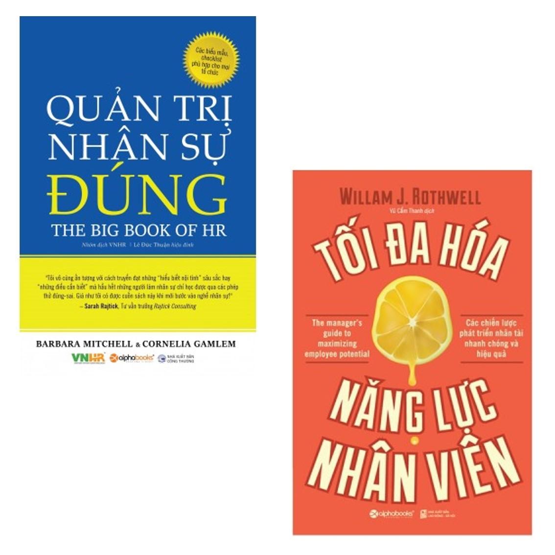 Combo 2 Cuốn: Quản Trị Nhân Sự Đúng + Tối Đa Hoá Năng Lực Nhân Viên