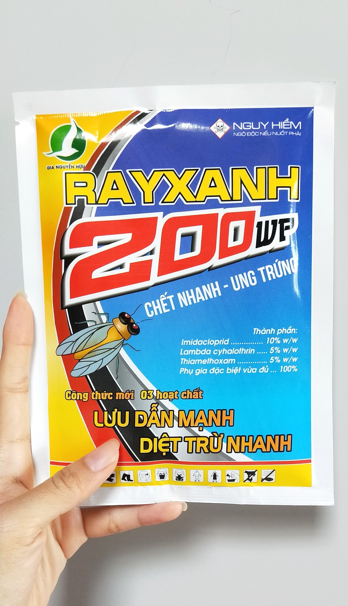 THUỐC TRỪ SÂU, RẦY, RỆP , CÔN TRÙNG CHÍCH HÚT - LƯU DẪN 2 CHIỀU - RẦY XANH 200WP 80GAM