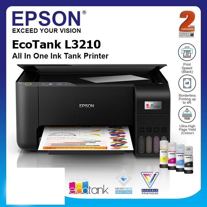 Máy in phun Epson EcoTank L3210  - Hàng chính hãng