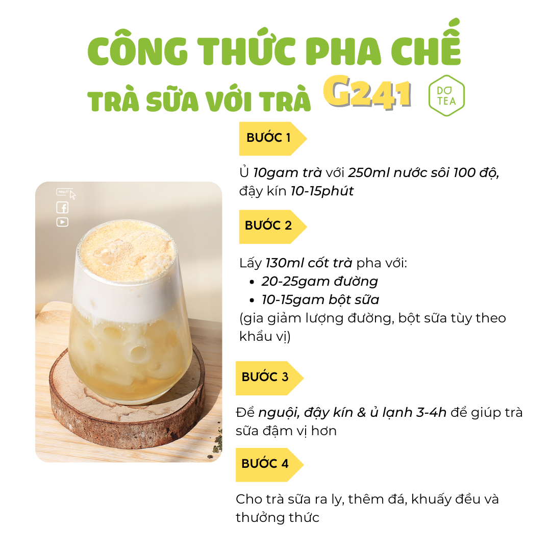 Trà Xanh Gạo G241 Dotea 500g - Ngọt Thanh Hương Gạo Vị Matcha Nồng Nàn