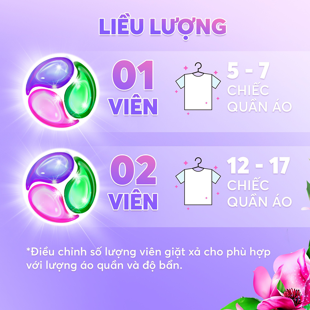 Combo 3 Túi Viên Giặt Xả MaxKleen Hương Huyền Diệu (34 viên/túi)