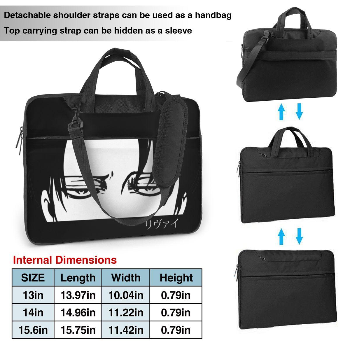 Anime Nhật Bản Laptop Túi Vintage Xe Đạp Túi Máy Tính Cầm Tay Chống Nước Laptop Túi