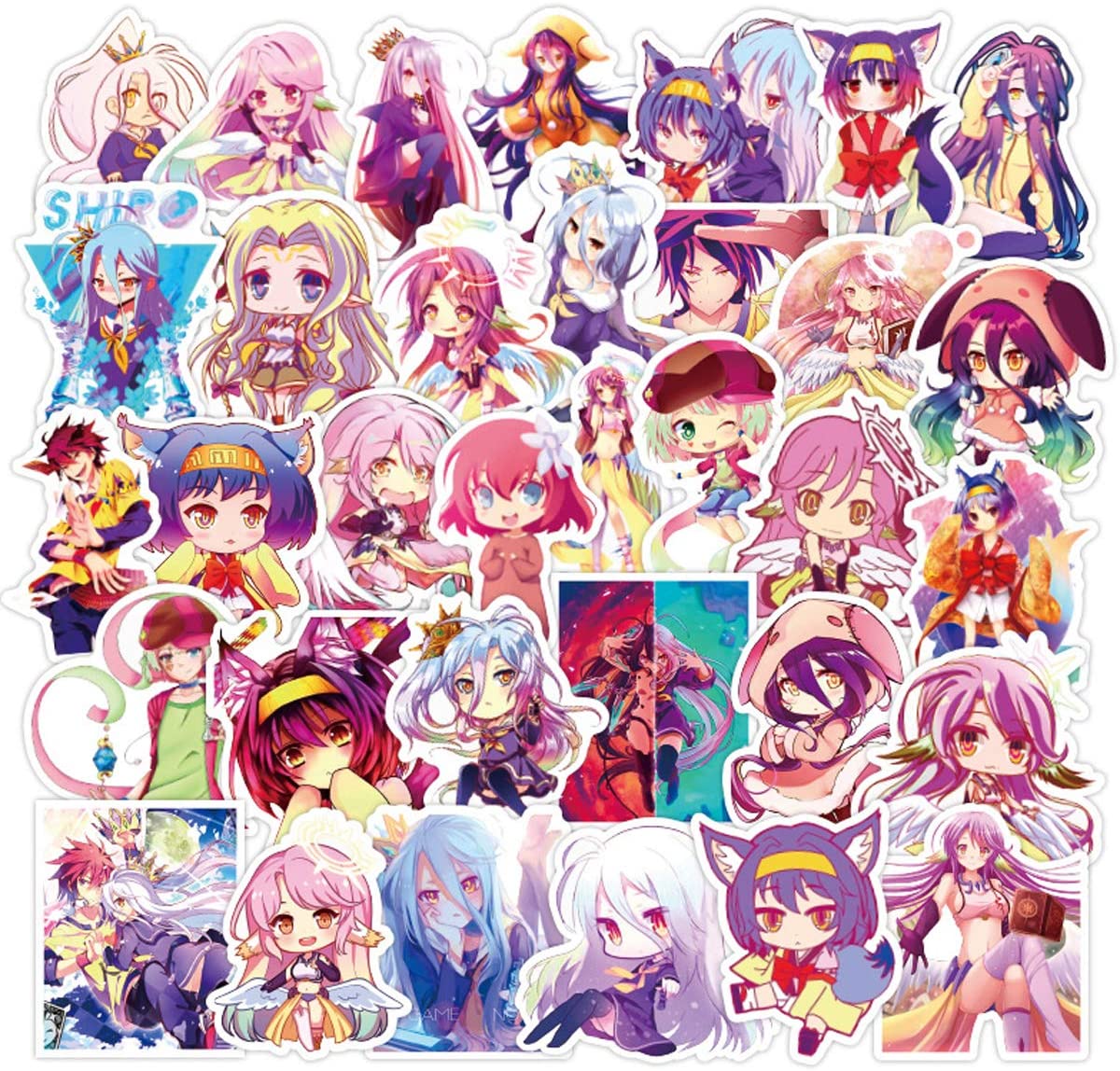 Set 30 Sticker No Game, No Life