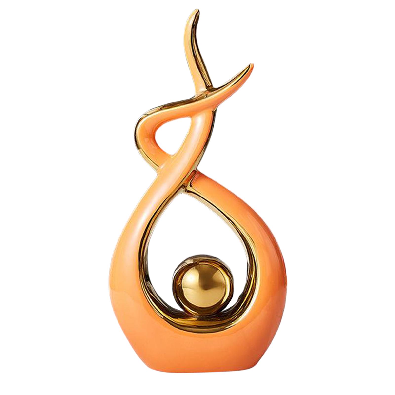 Ceramics Art Abstract Sculpture Ornament Figurine Statue Tabletop Decor L