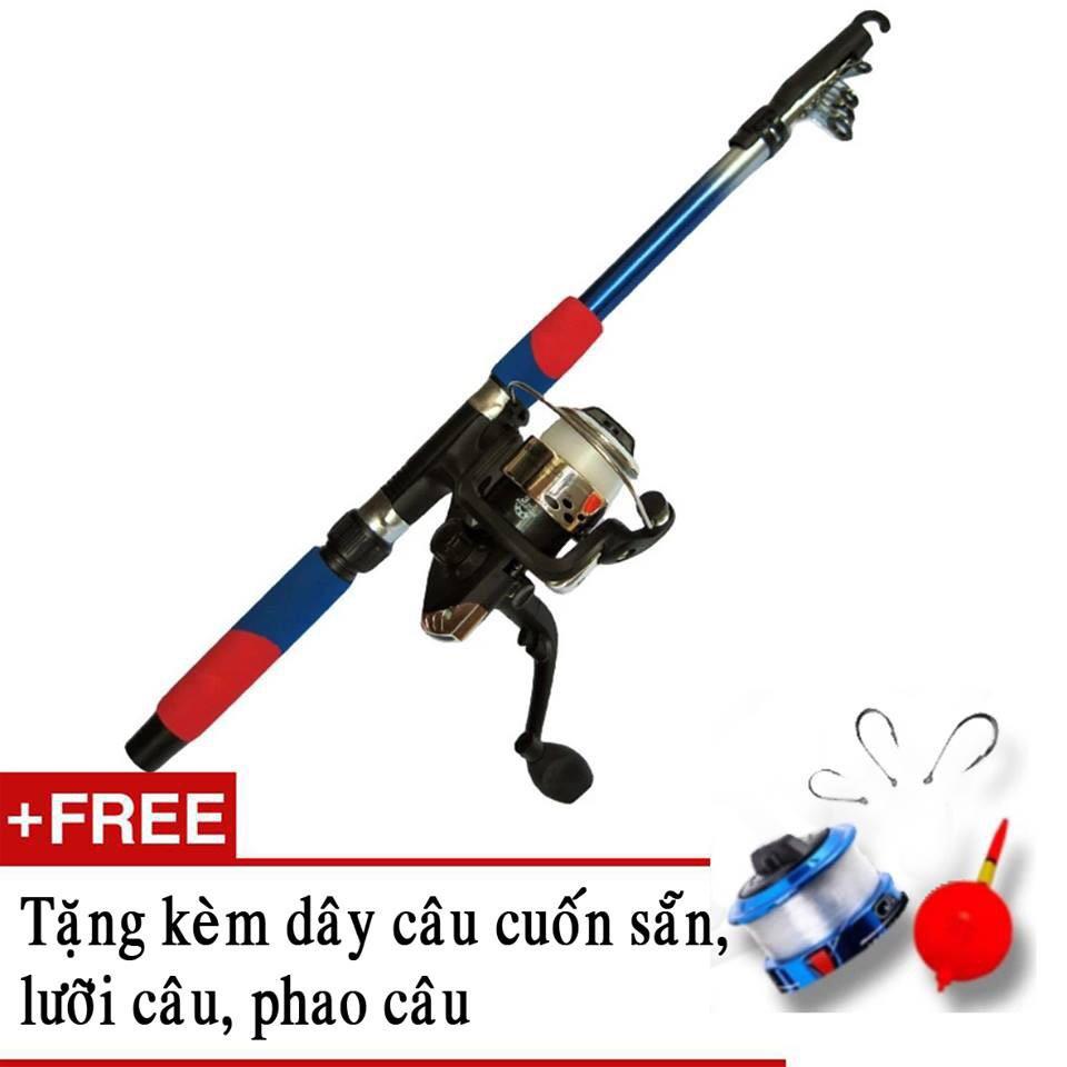 Cần Câu Máy 2m7 Tặng Kèm Lưỡi Câu, Phao Câu Và Chì CC27