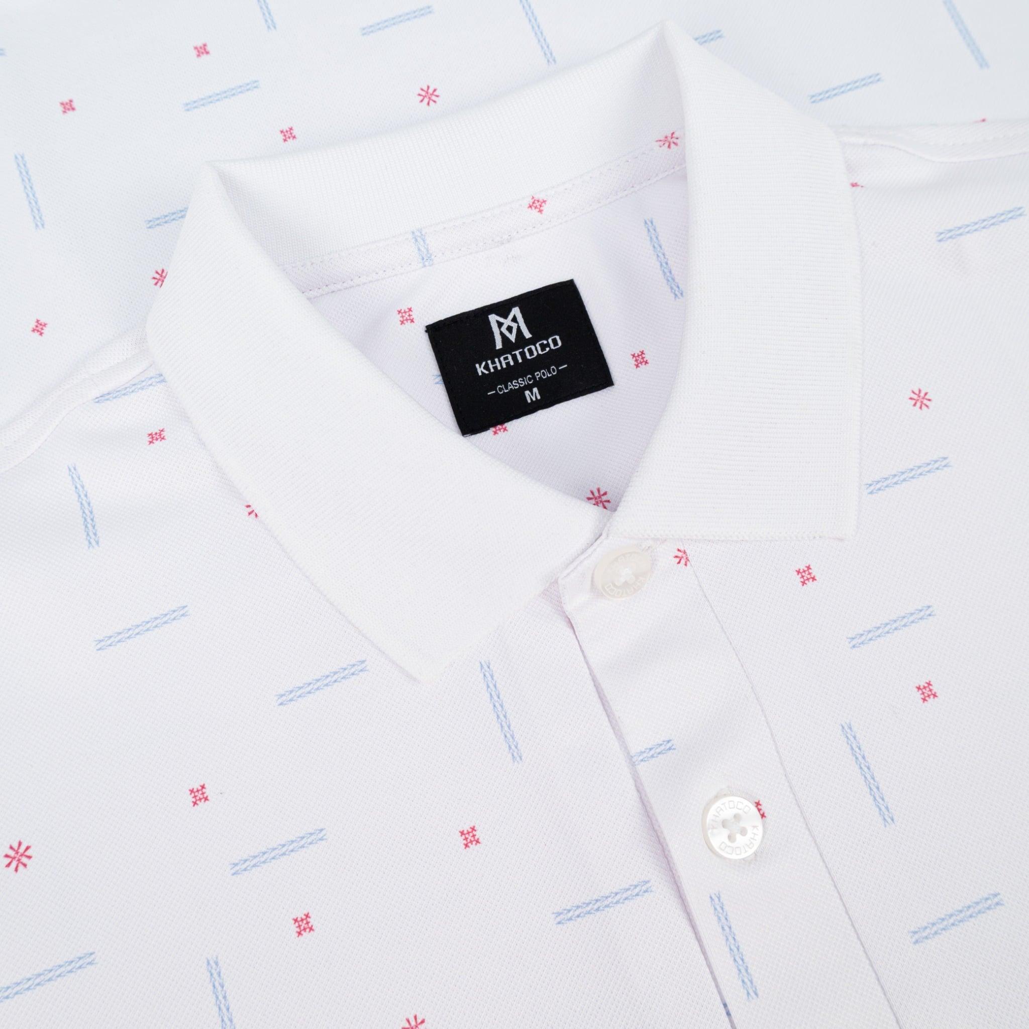 Áo polo nam KHATOCO không túi A2MN438R2-CNIN802-2709-N