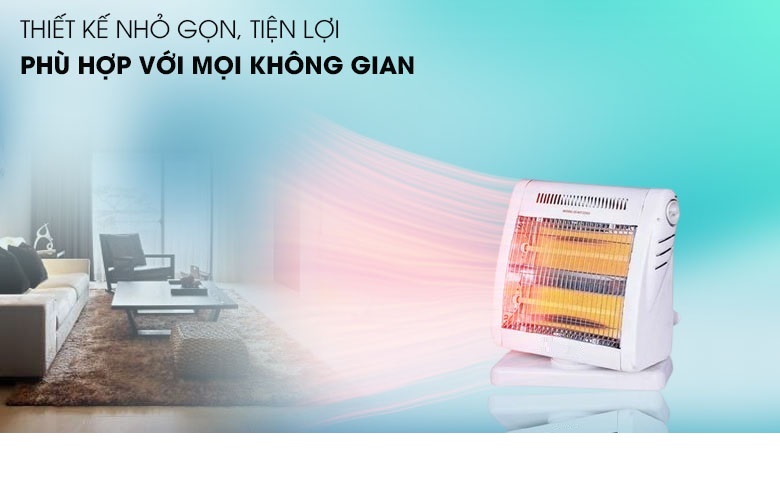 Đèn Sưởi Điện Halogen NK Media MD-SNV1 - Hàng Chính Hãng