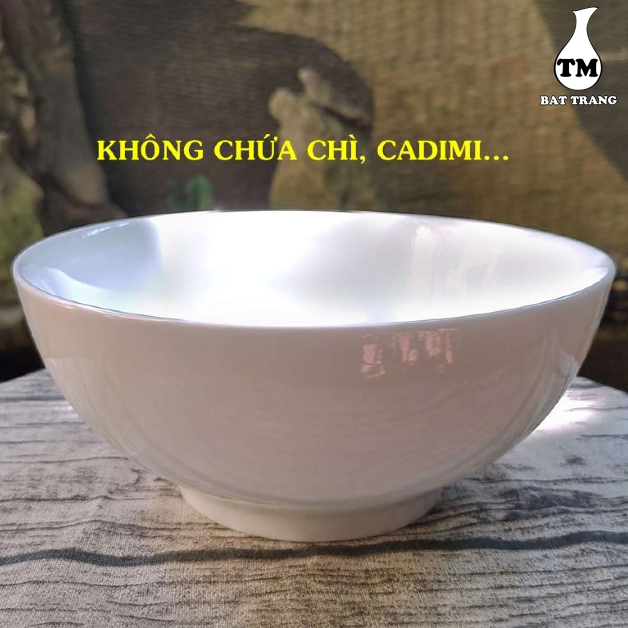 Combo 02 Bát Tô Sứ Đựng Canh Men Trắng Gốm Sứ Cao Cấp Xưởng Gốm TM