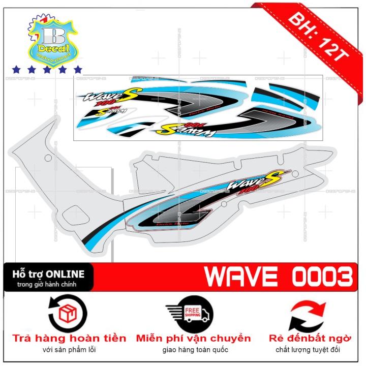 Tem rời dành cho wave nhỏ đời đầu S100 bạc