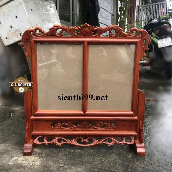 Khung ảnh thờ đôi gỗ hương. khung hình gỗ thờ