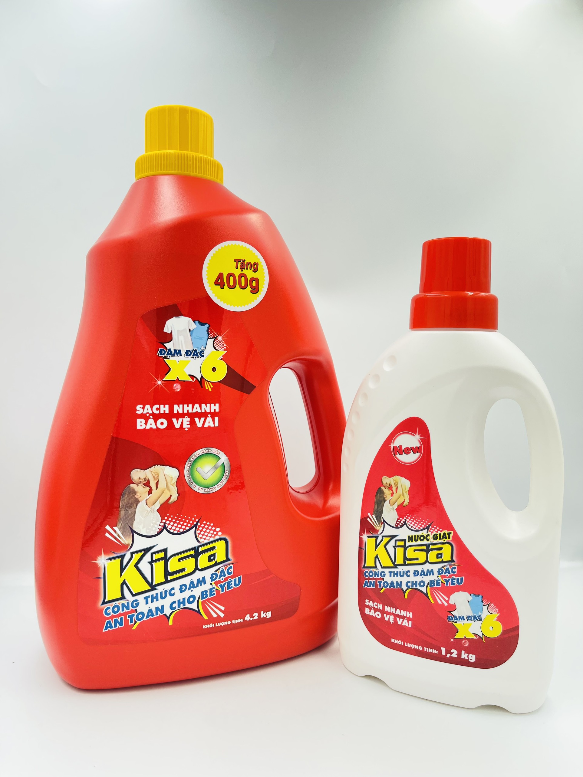 Nước giặt đậm đặc Kisa 4.2 kg - An toàn cho bé yêu