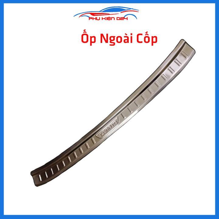 Ốp chống trầy cốp Cerato 2019-2020-2021-2022 inox sáng bóng bảo vệ xe chống va đập