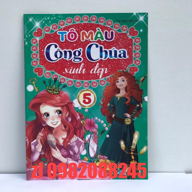 tập tô màu cong chúa xinh đẹp