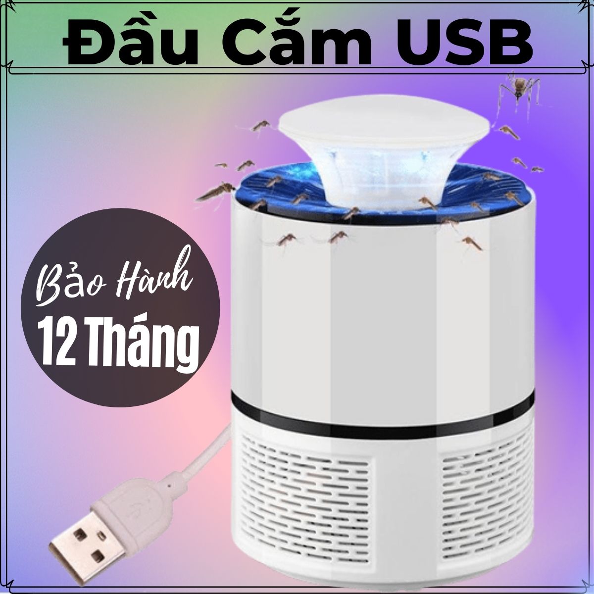 Máy Bắt Muỗi Thông Minh, Thu Hút Côn Trùng Hiệu Quả Bằng Đèn Led NANO Kèm Dây Cắm USB Không Tốn Điện, Dễ Dùng, An Toàn