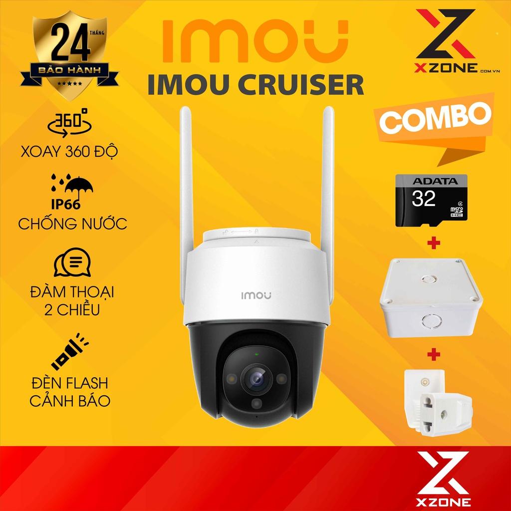 Camera IMOU Cruiser 2MP/4MP, Camera ngoài trời, xoay 360, chống nước IP66, đàm thoại hai chiều, tích hợp còi và đèn chiếu sáng - Hàng Chính Hãng