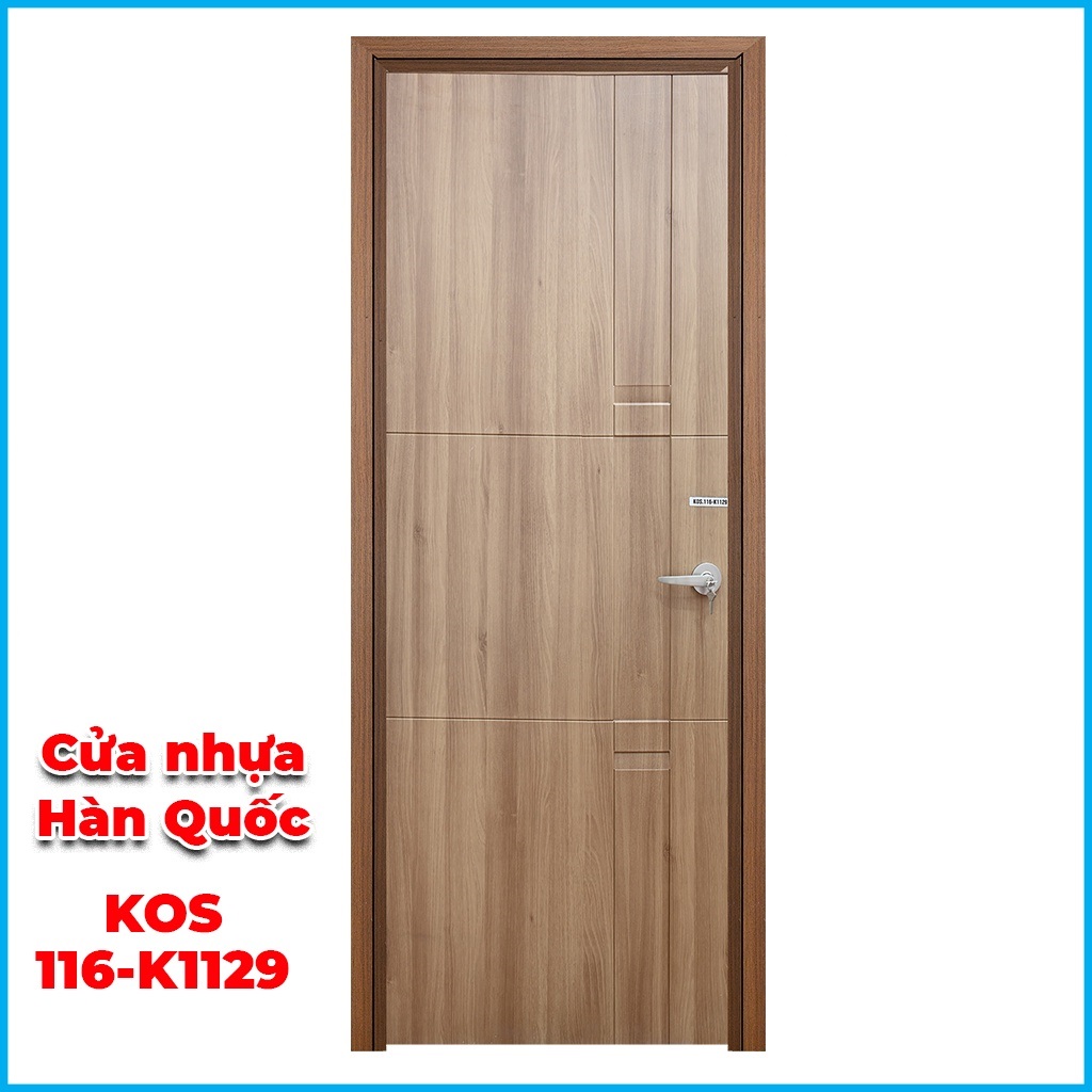 Cửa Nhựa ABS Hàn Quốc KOS 116-K1129 Chưa Kèm Phụ Kiện  - Cửa Nhựa ABS Chất Lượng Cao Cấp, Mang Vẻ Đẹp Hiện Đại, Phong Cách Hàn Quốc, Chịu Nước Tốt, Chống Mối Mọt