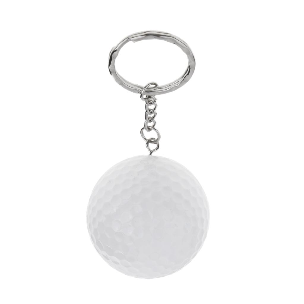 Golf Ball Key Chain Golf Gift Key Ring Bag Pendant Accessory
