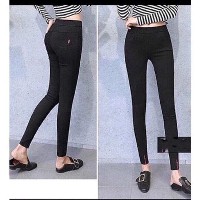 Mã 750 Quần Legging Ôm Chân Sọc, Quần Dài Co Dãn Thời Trang