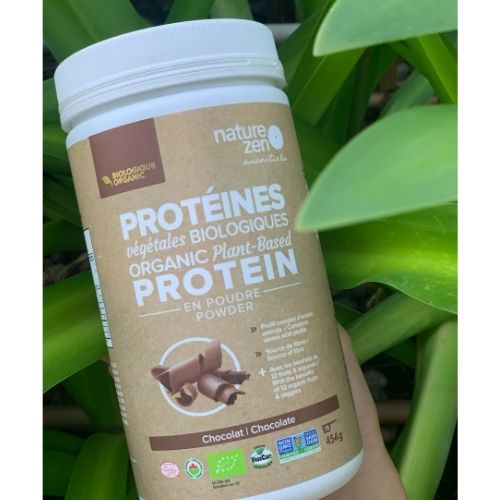 BỘT PROTEIN THỰC VẬT HỮU CƠ NATURE ZEN CAO CẤP - VỊ CHOCOLATE 468G