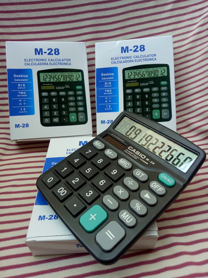 Máy tính cầm tay M28 - Electronic Calculator M28 - Máy tính bỏ túi, thiết bị văn phòng tiện dụng - Hàng chính hãng