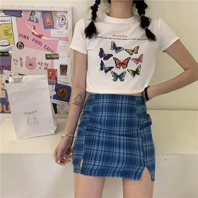 Áo croptop in 3D dưới 60kg - 8 con bướm