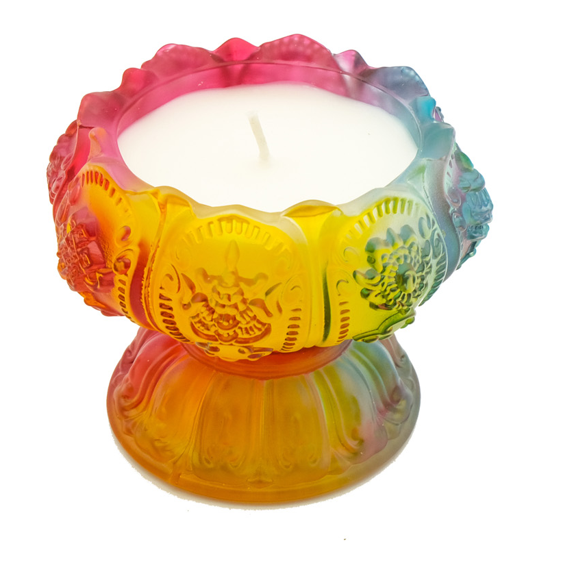 Nến Miss Candle Ly Hoa Sen Luli D9.8H7.7 Màu