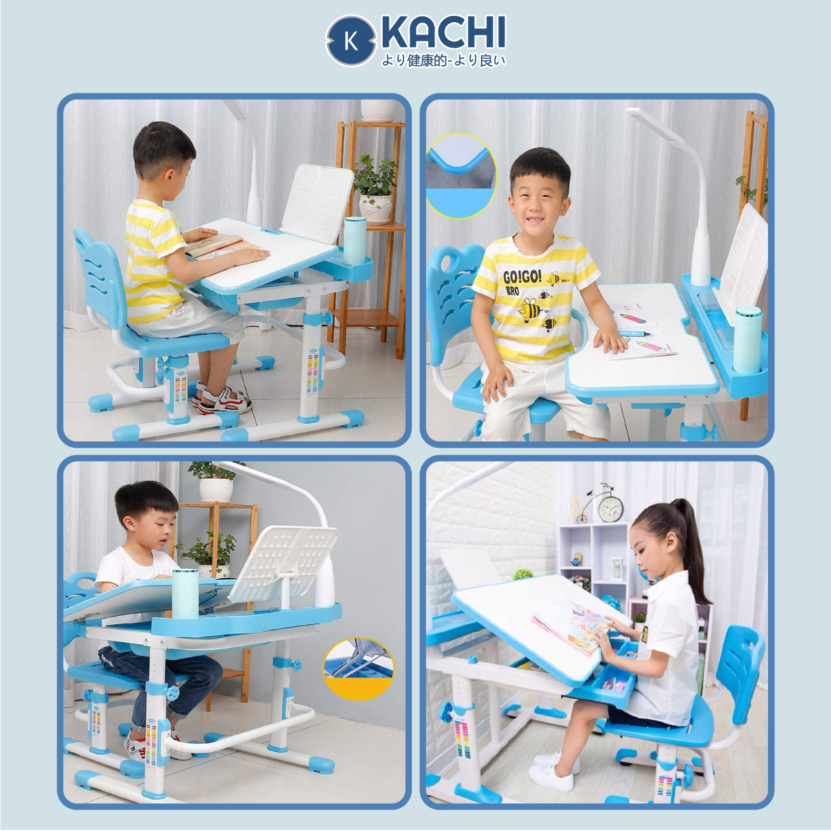 Bàn Học Sinh Chống Gù Kachi MK296