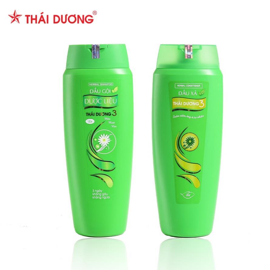 Bộ sản phẩm Dầu gội và dầu xả dược liệu Thái Dương 3 200ml 2022