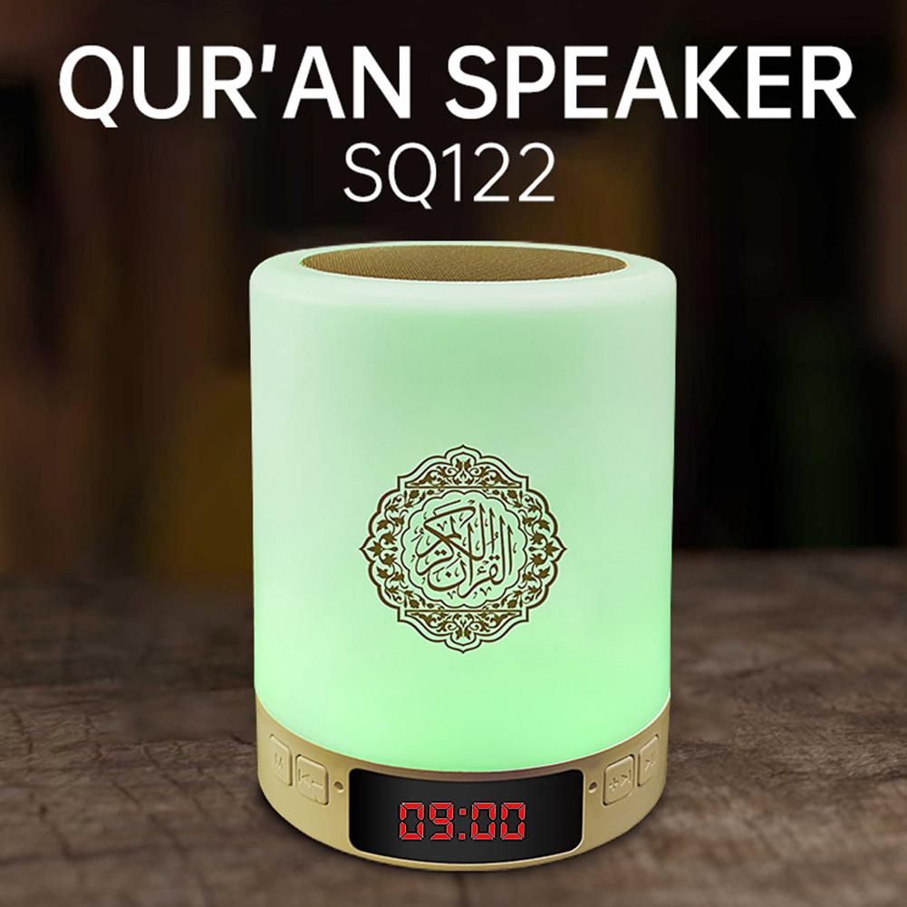 Quà tặng Kinh Qur'an không dây Di động MP3 Đèn LED nhỏ đầy màu sắc Cảm ứng Loa USB tại nhà Điều khiển từ xa có thể điều chỉnh Color: Green