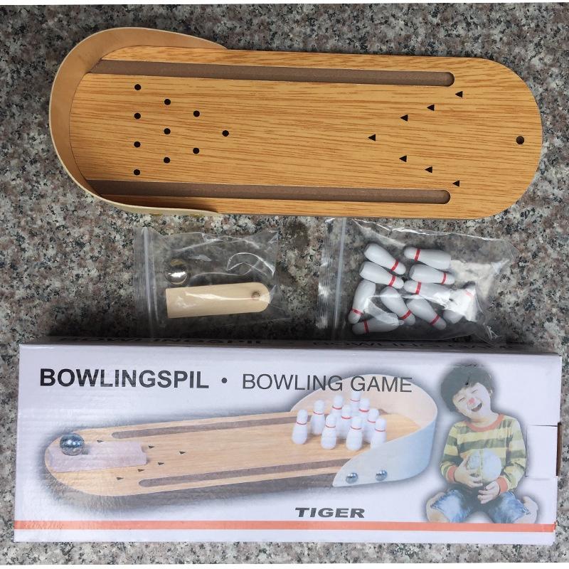 Trò chơi bowling bằng gỗ mini cho bé, Đồ Chơi Bowling Mini Bằng Gỗ Phát Ra Âm Thanh, An Toàn Cho Bé