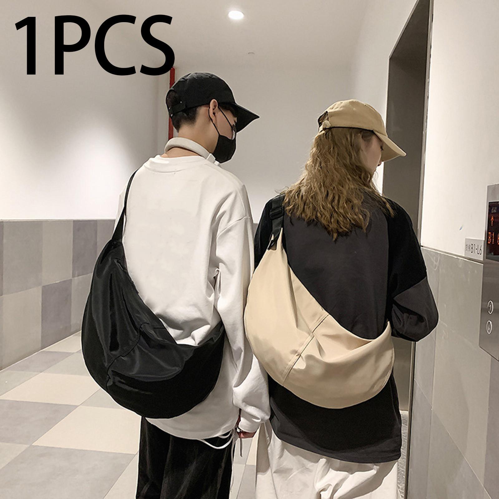 Shoulder Bag Handbag Adult Unisex Casual Shoulder Daypack Pouch Large Capacity Crossbody Bag Dumpling Bag for Outdoor Vacation Walking Beach