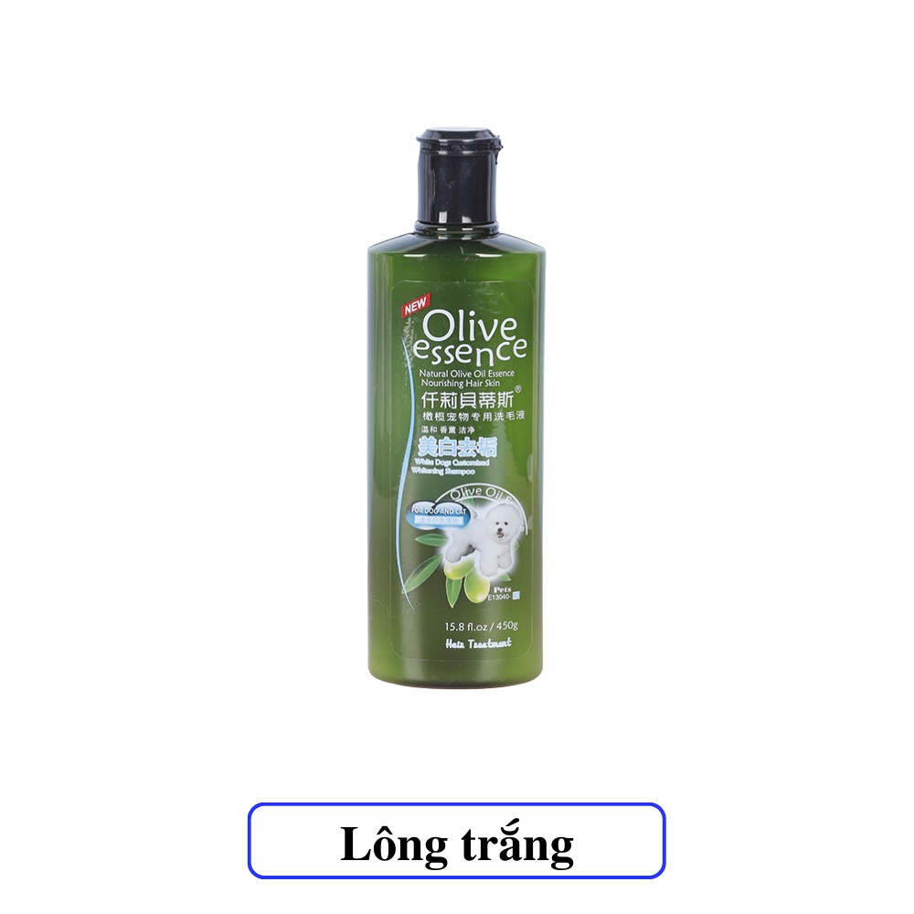 Sữa Tắm Cho Mèo Olive Essence 450ml, Sữa Tắm Dưỡng Mượt Lông, Khử Mùi Hiệu Quả