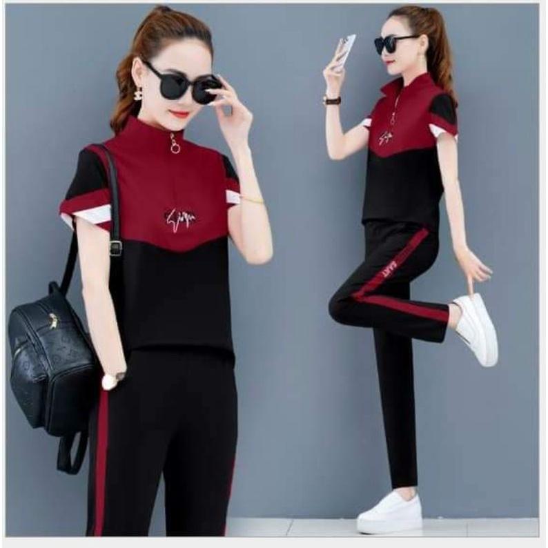 SÉT BỘ THỂ THAO KHÓA KÉO CHỮ THÊU