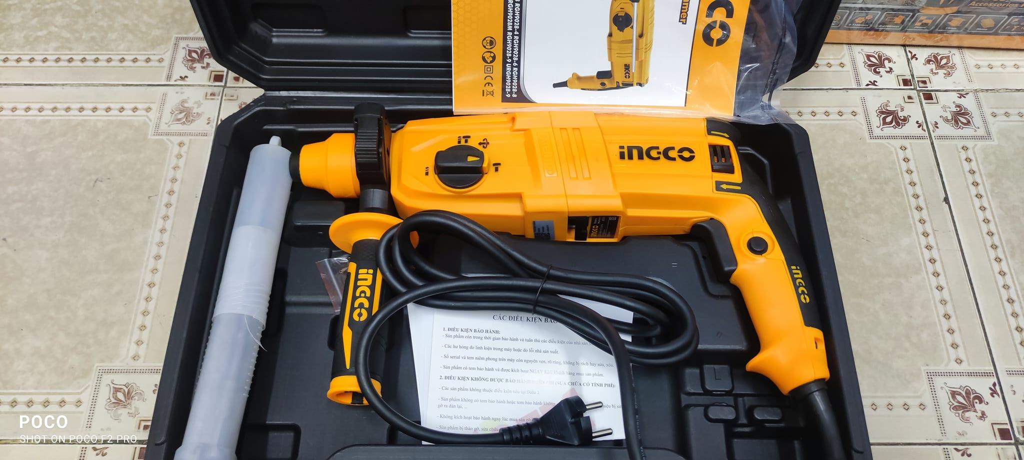 MÁY KHOAN BÚA 26MM 800W INGCO RGH9028- HÀNG CHÍNH HÃNG