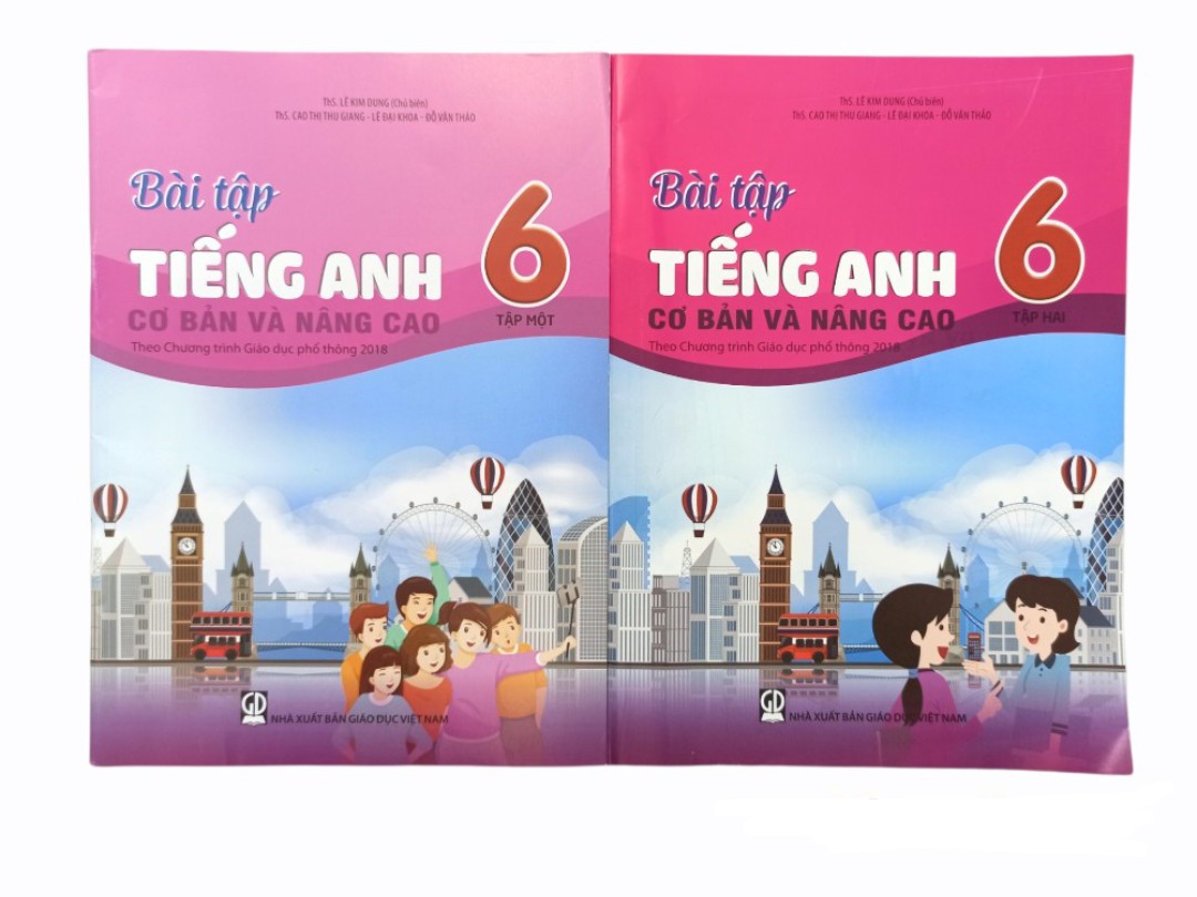 Combo Bài Tập Tiếng Anh Cơ Bản Và Nâng Cao Lớp 6 Tập 1+2