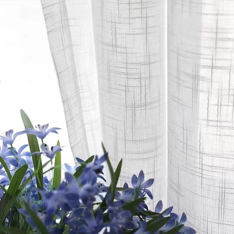Vải voan màu trắng khổ 2.8m dùng may rèm cửa hoặc trang trí
