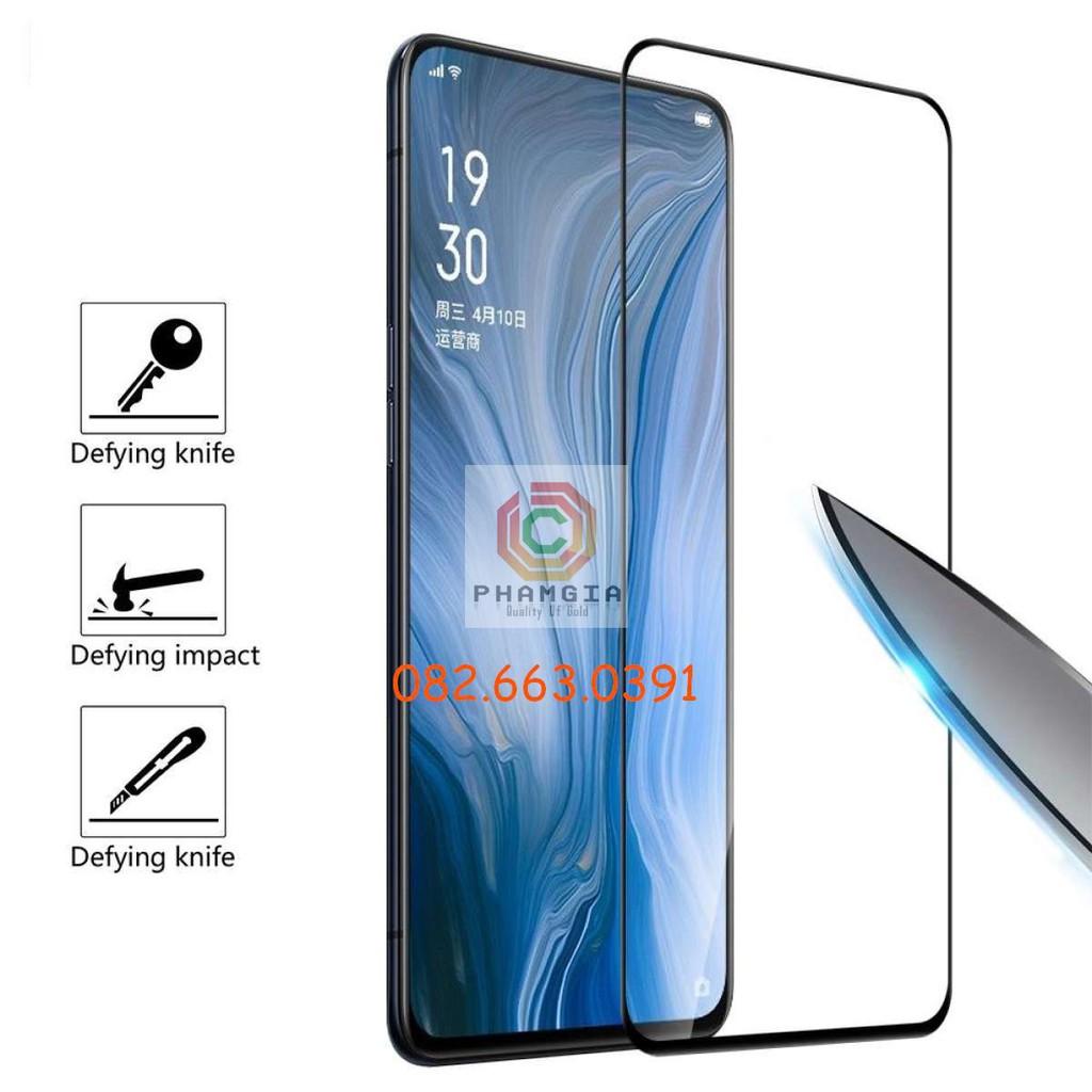 Kính cường lực dành cho Oppo Reno zoom 10x/Reno 6.6 full màn hình 9H bền chuẩn