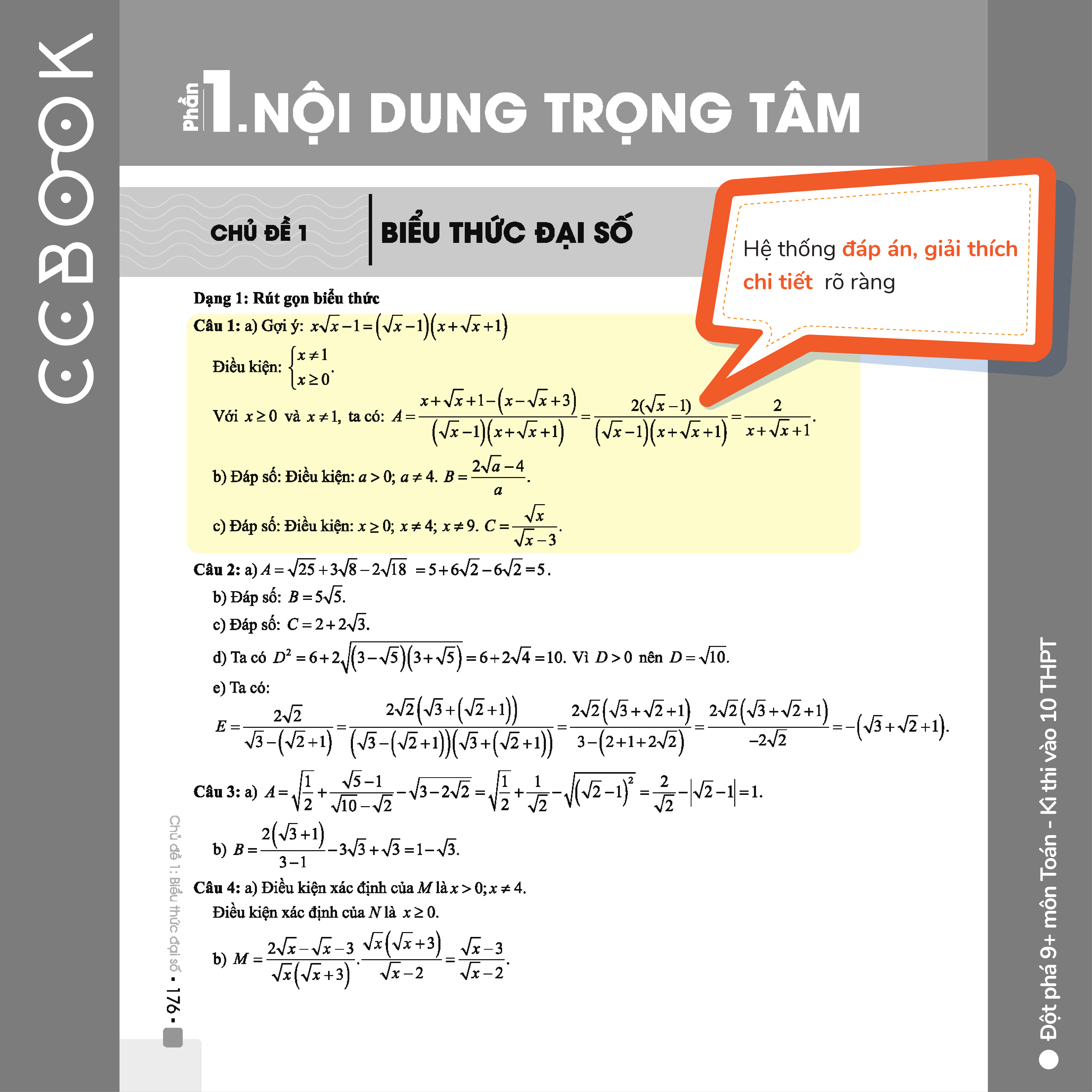 Đột phá 9+ môn Toán kì thi vào 10 THPT