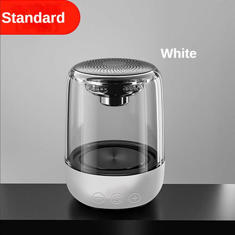 Điện thoại di động loa bluetooth chất lượng cao ánh sáng đầy màu sắc không dây loa nhỏ loa siêu loa Color: White Flagship Model