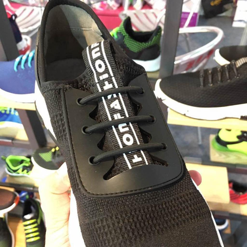 2 Sets Easy No Tie Shoelaces Elastic Shoe Laces for Men Women Dress Shoes