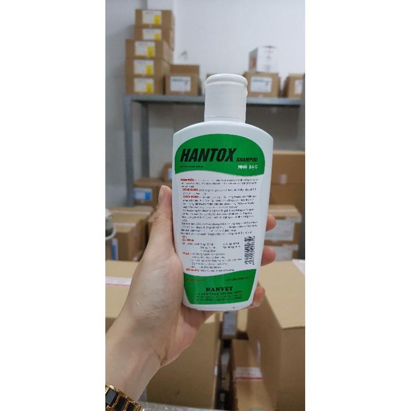 Sữa tắm chó mèo hantox shampoo nhũ bạc xanh diệt rận tốt