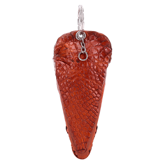 HC8218-19-20-21 - Móc khóa đầu cá sấu Huy Hoàng màu vàng bò, nâu đất, đen, nâu đỏ