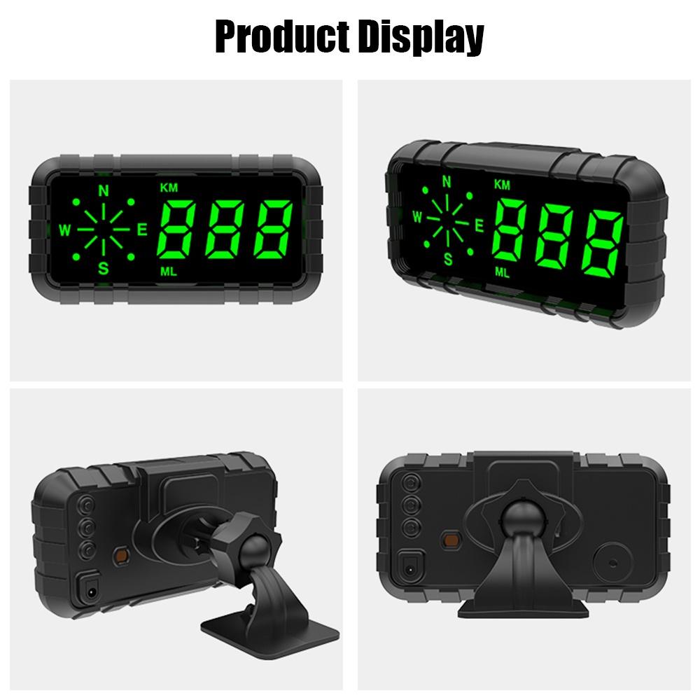 Đồng hồ đo tốc độ kỹ thuật số HUD có la bàn cho tất cả các phương tiện c3010