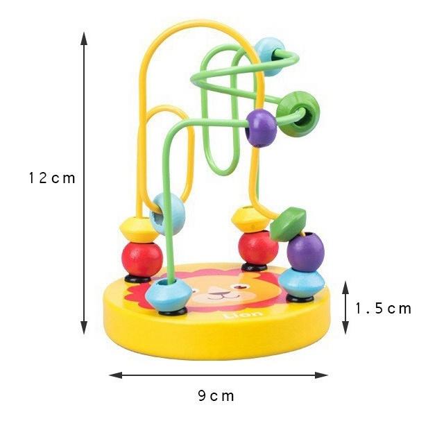 Đồ chơi luồn hạt bằng gỗ cho bé