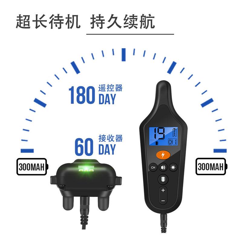 Phong cách mới nhất mới thiết bị huấn luyện chó điều khiển từ xa điện giật cổ áo ngừng sủa thiết bị huấn luyện thú cưng tạo tác chó trêu chọc thiết bị định vị LED
