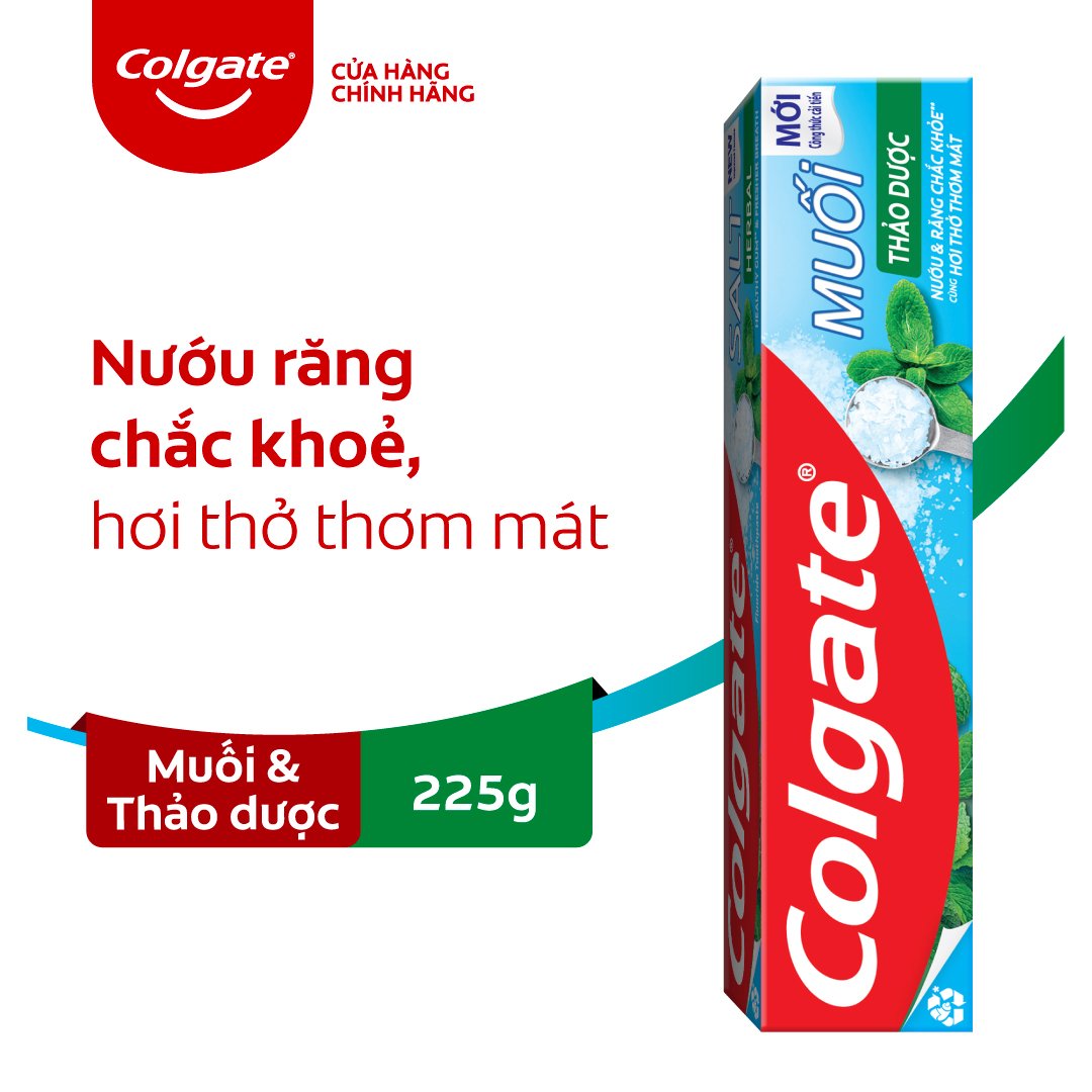 Kem đánh răng Colgate muối thảo dược 225g/tuýp