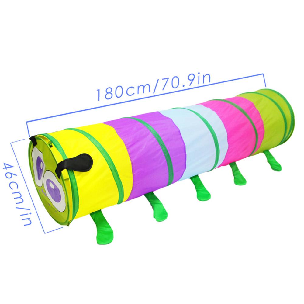 Trẻ Em Bật Lên 5-Màu Sắc Sâu Bướm Đường Hầm Ống Lều Trong Nhà/Ngoài Trời Đồ Chơi