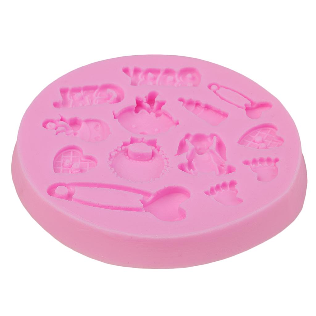 2xDIY Silicone Mold Fondant Cake Chocolate Mould Baking Decorating Tools